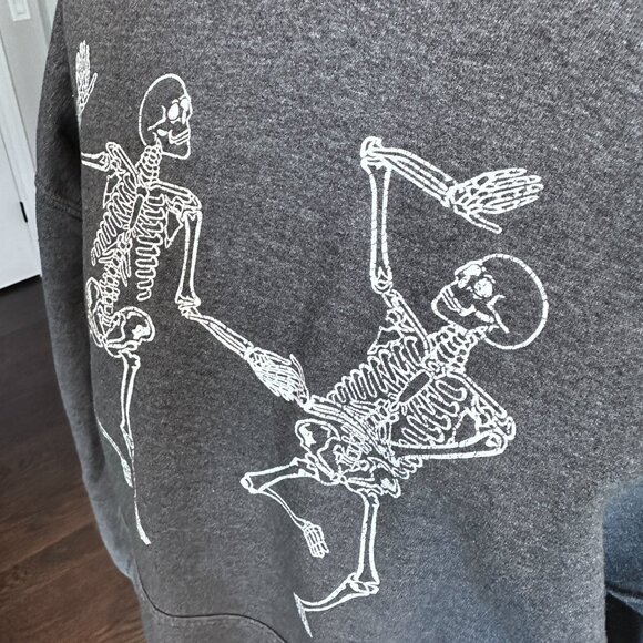 Let's Enjoy Life Skeletons Dancing Halloween Sweatshirt Hoodie - Picture 4 of 7
